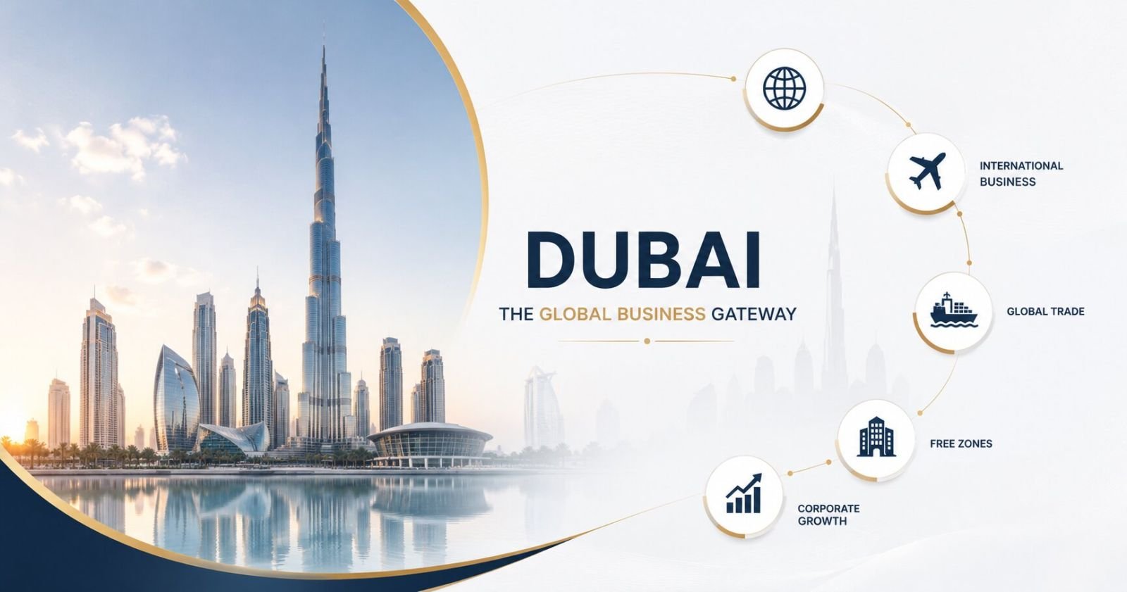Dubai global business gateway showing how ISO certification supports international trade corporate growth and business excellence