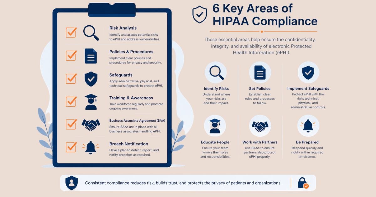 HIPAA compliance checklist OCR evaluates including risk analysis safeguards and training records