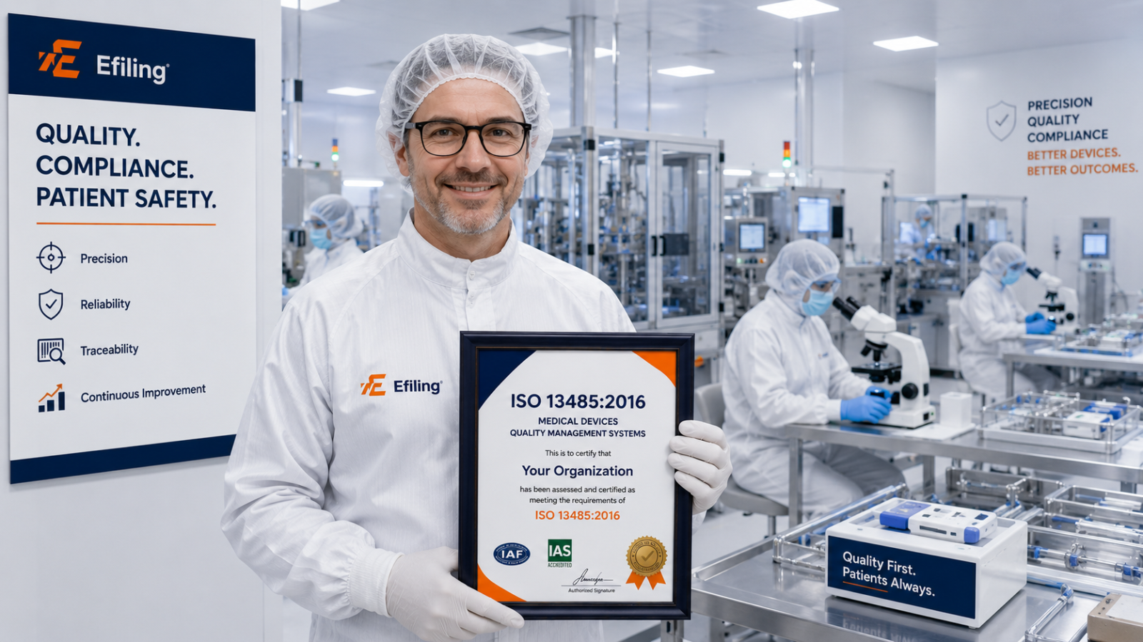 ISO 13485 certification for medical device manufacturers
