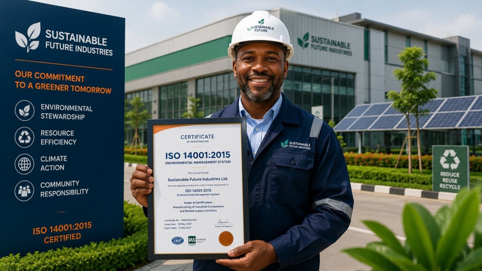 ISO 14001 certification for environmental management systems