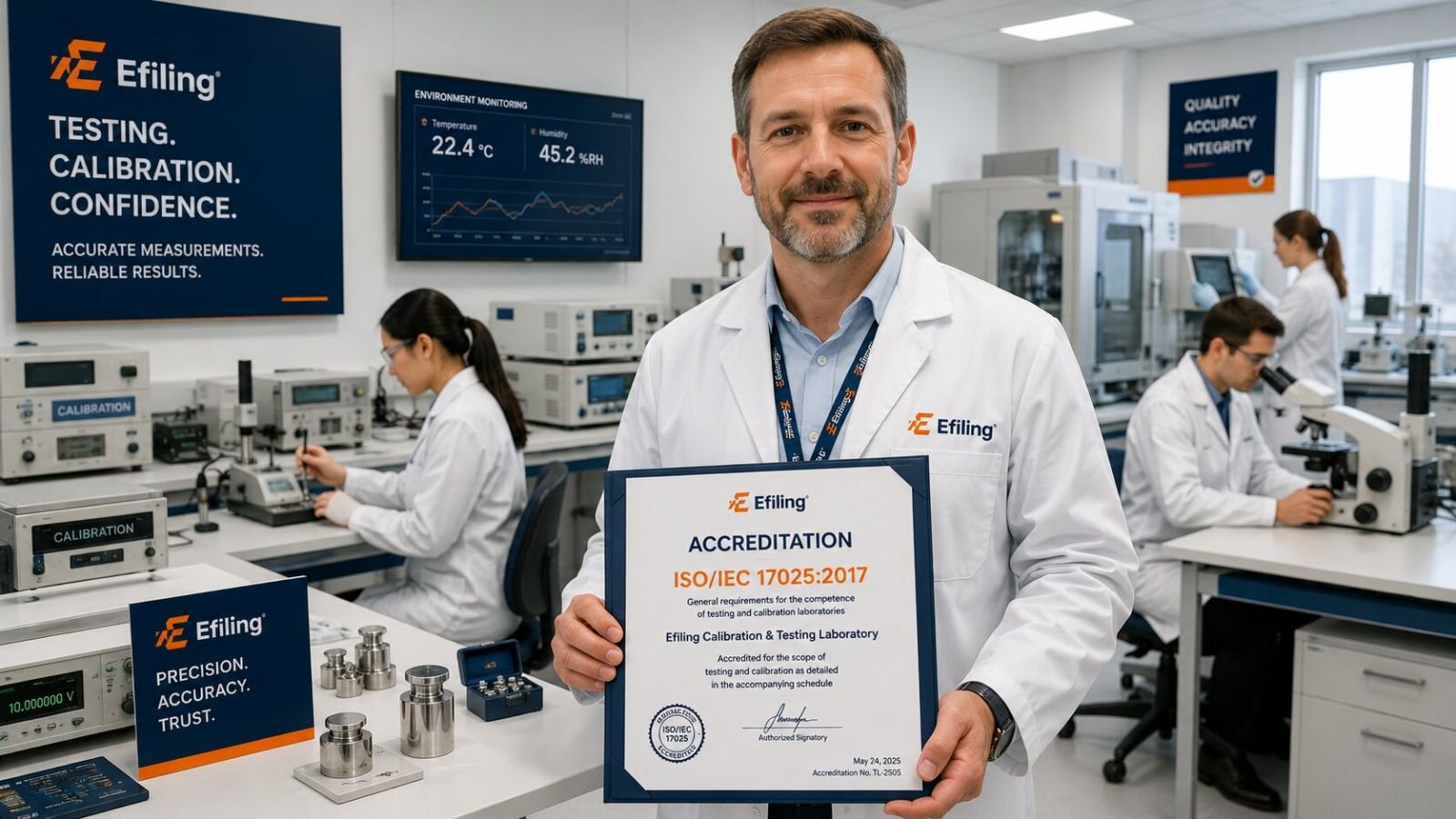 ISO 17025 accreditation for testing and calibration laboratories