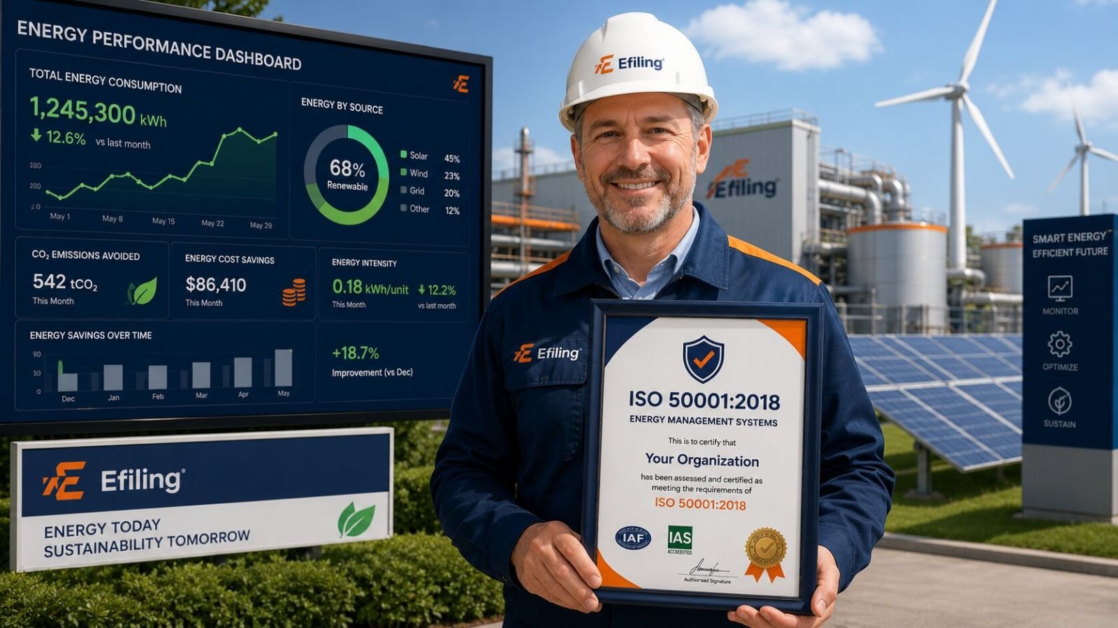 ISO 50001 certification for energy management systems