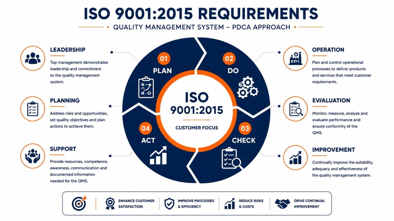 ISO 9001 2015 certification requirements and clauses explained