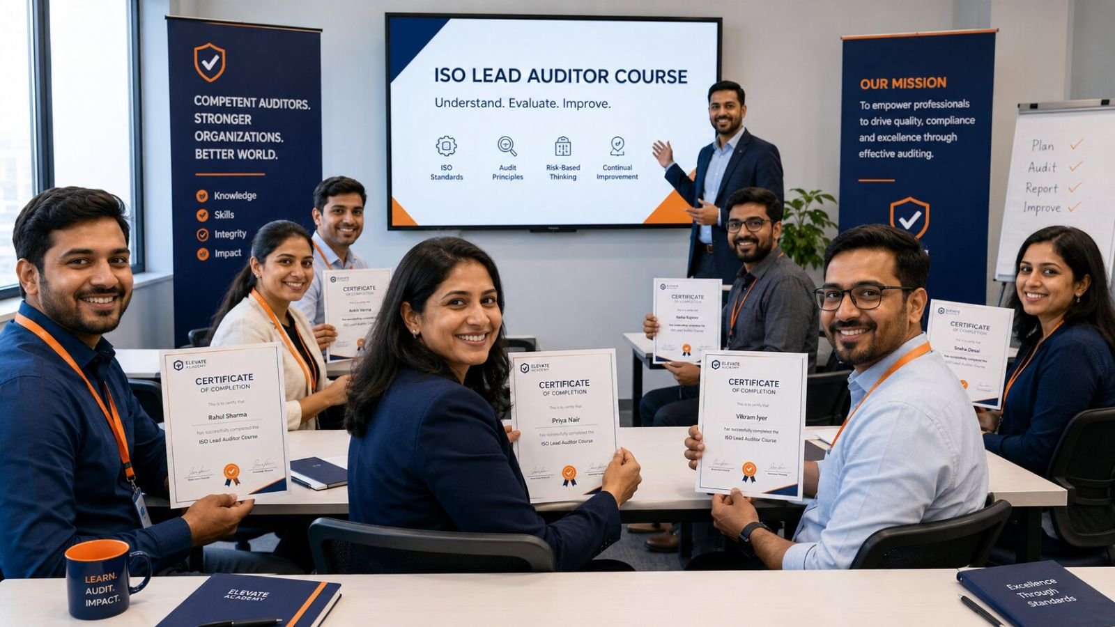 ISO certification courses for auditors and professionals
