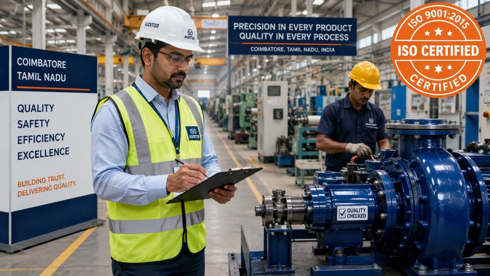 ISO certification services for textile and manufacturing units in Coimbatore