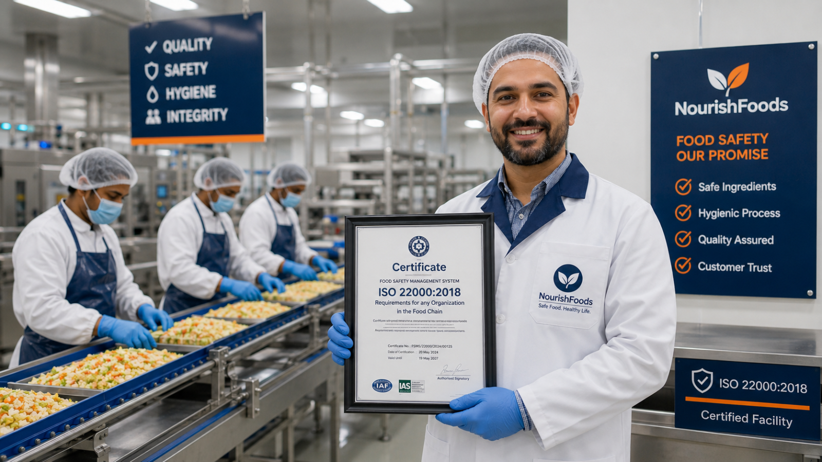 ISO certification for the food industry and processing units