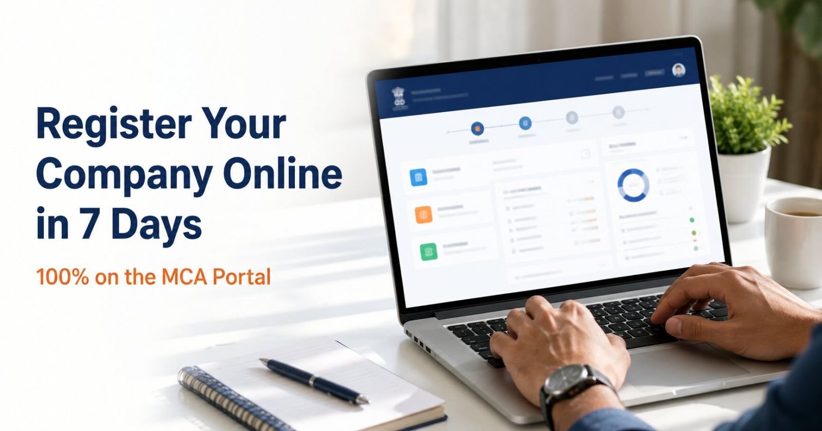Online company registration in India on the MCA portal in 7 days