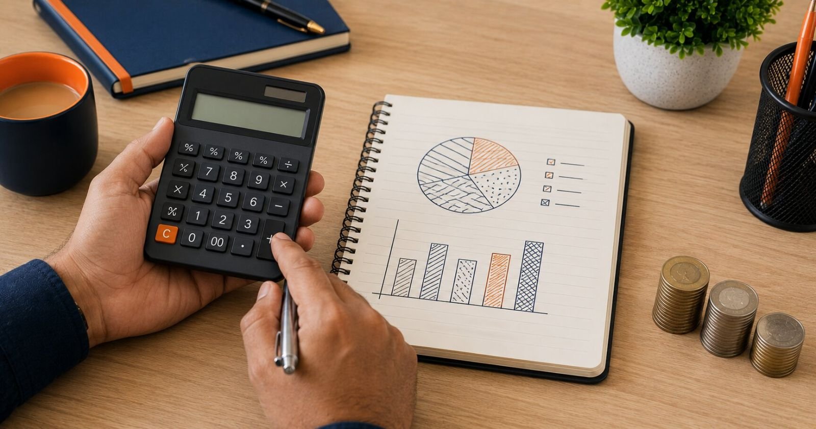 Founder working out the pvt ltd company registration cost breakdown in India