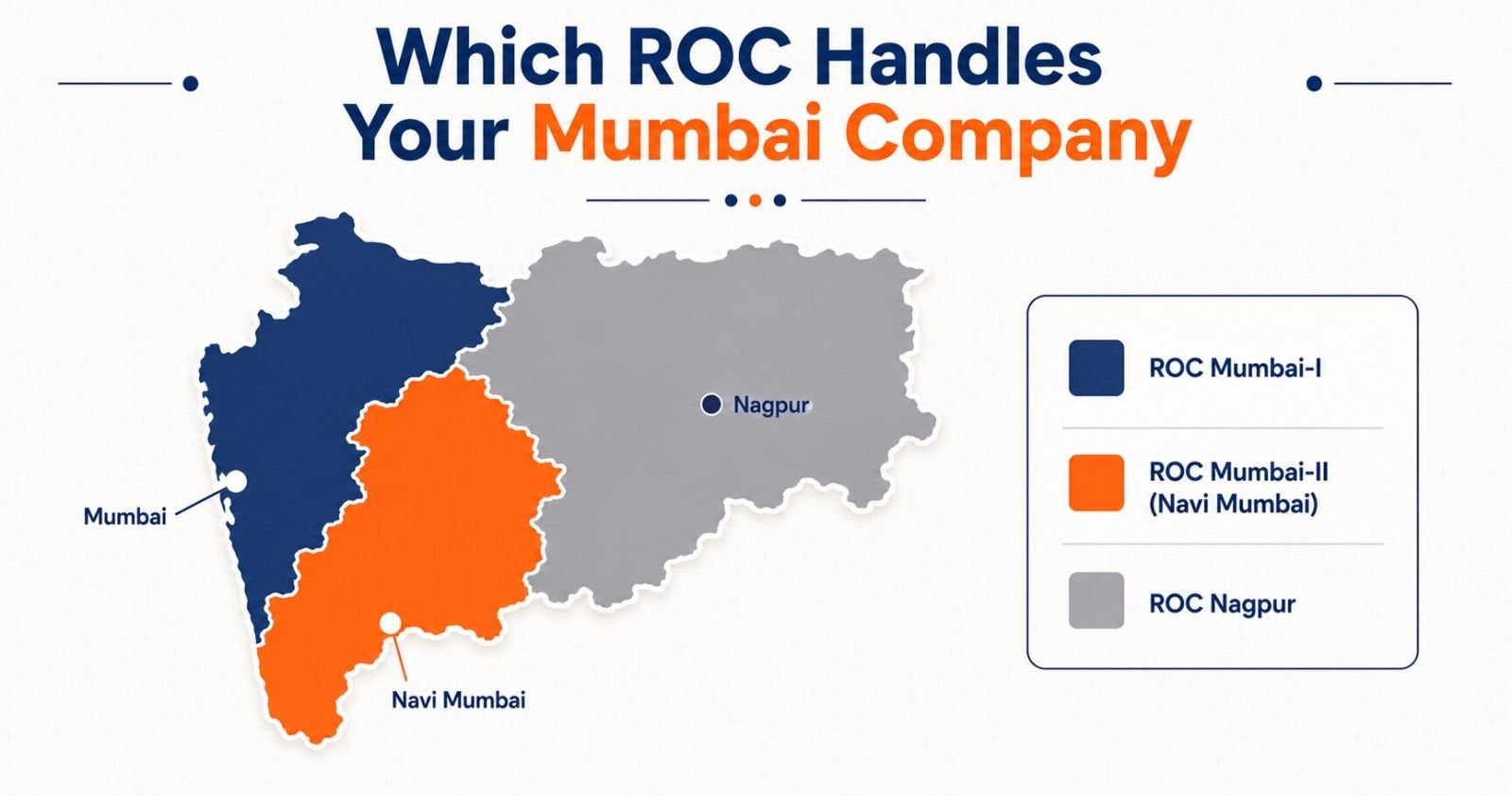 ROC Mumbai-I, ROC Mumbai-II and ROC Nagpur jurisdiction areas for company registration